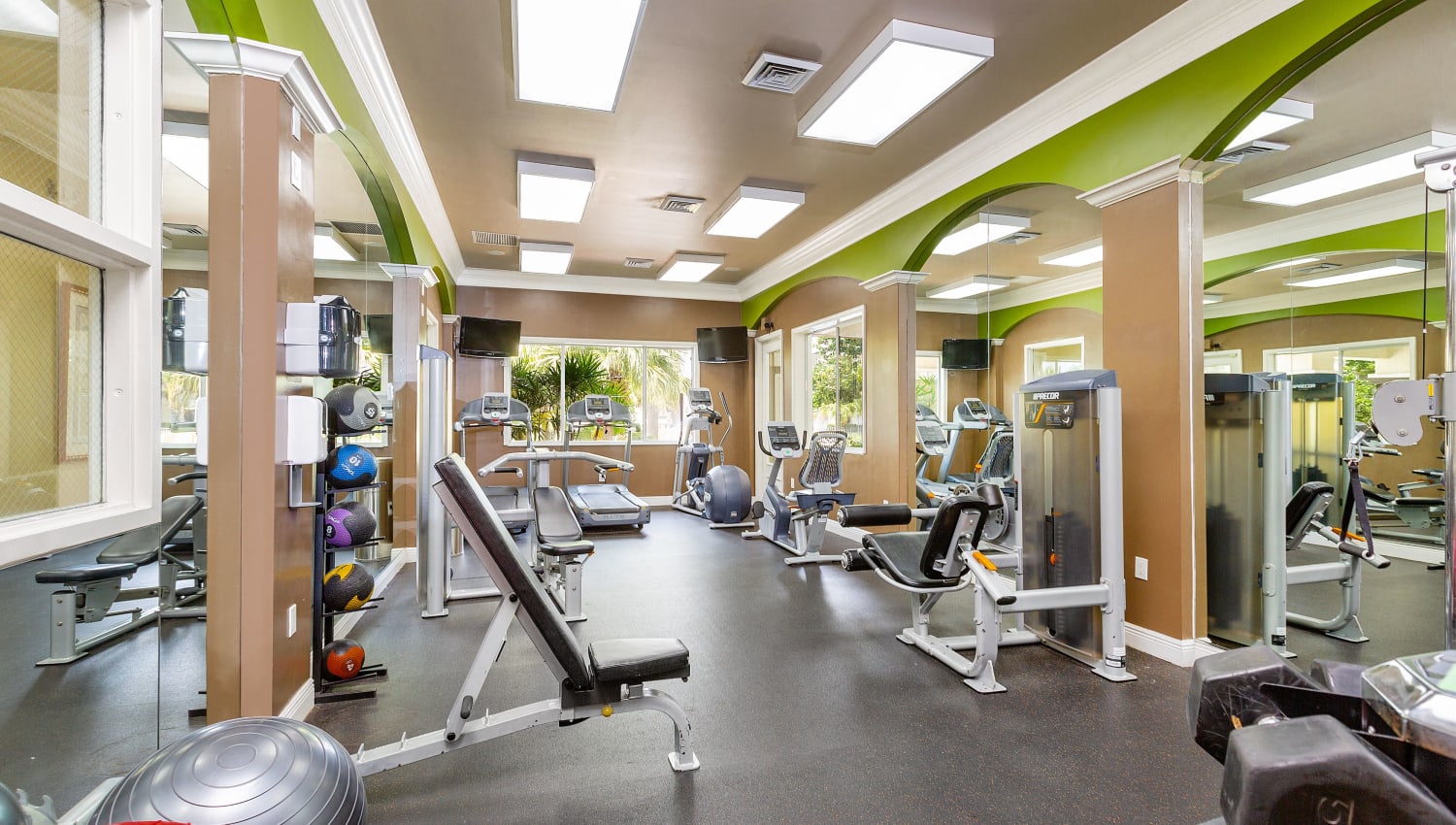 Fitness center at Ibis Reserve Apartments in West Palm Beach, Florida