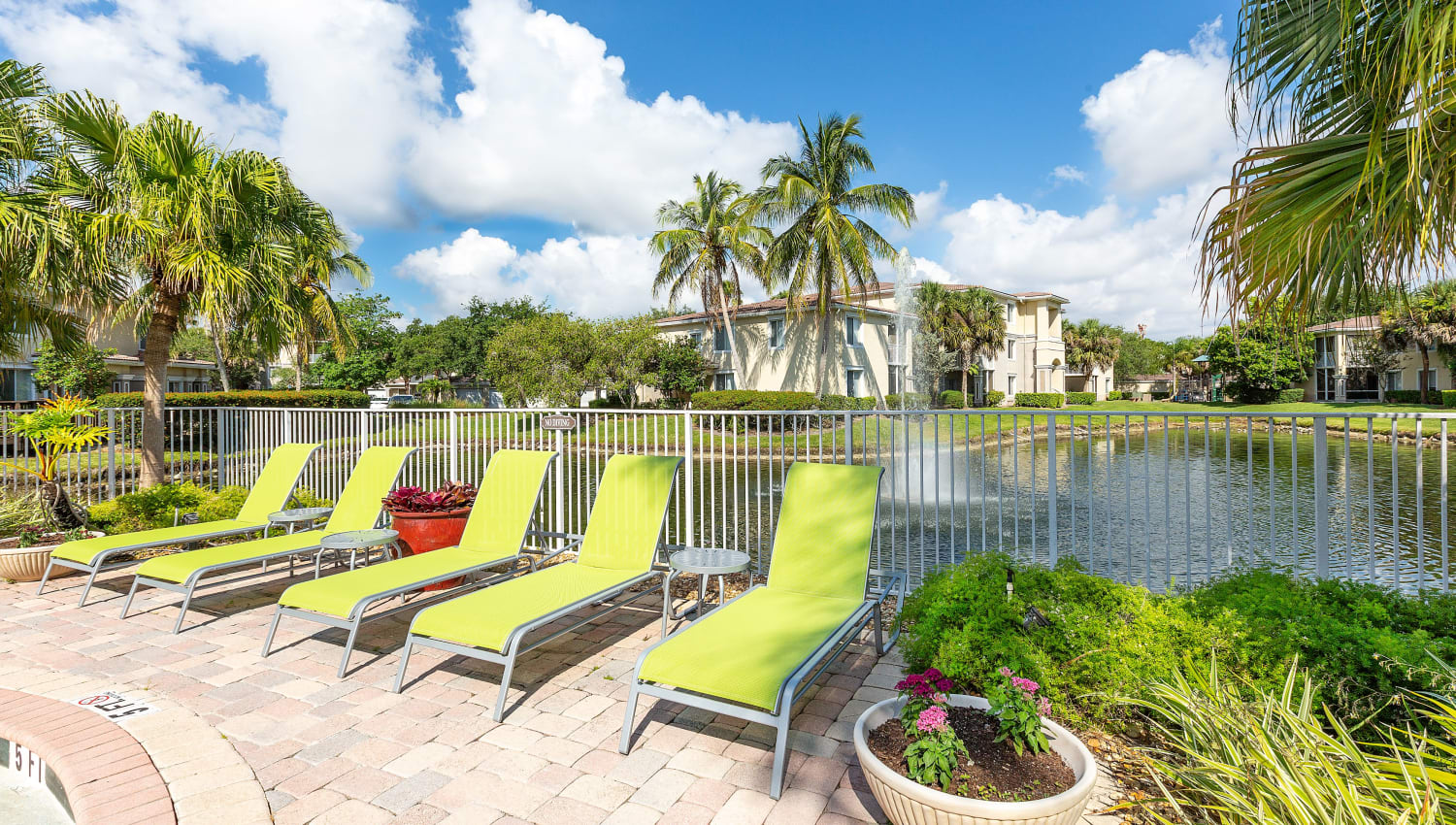 Lakeview area at Ibis Reserve Apartments in West Palm Beach, Florida