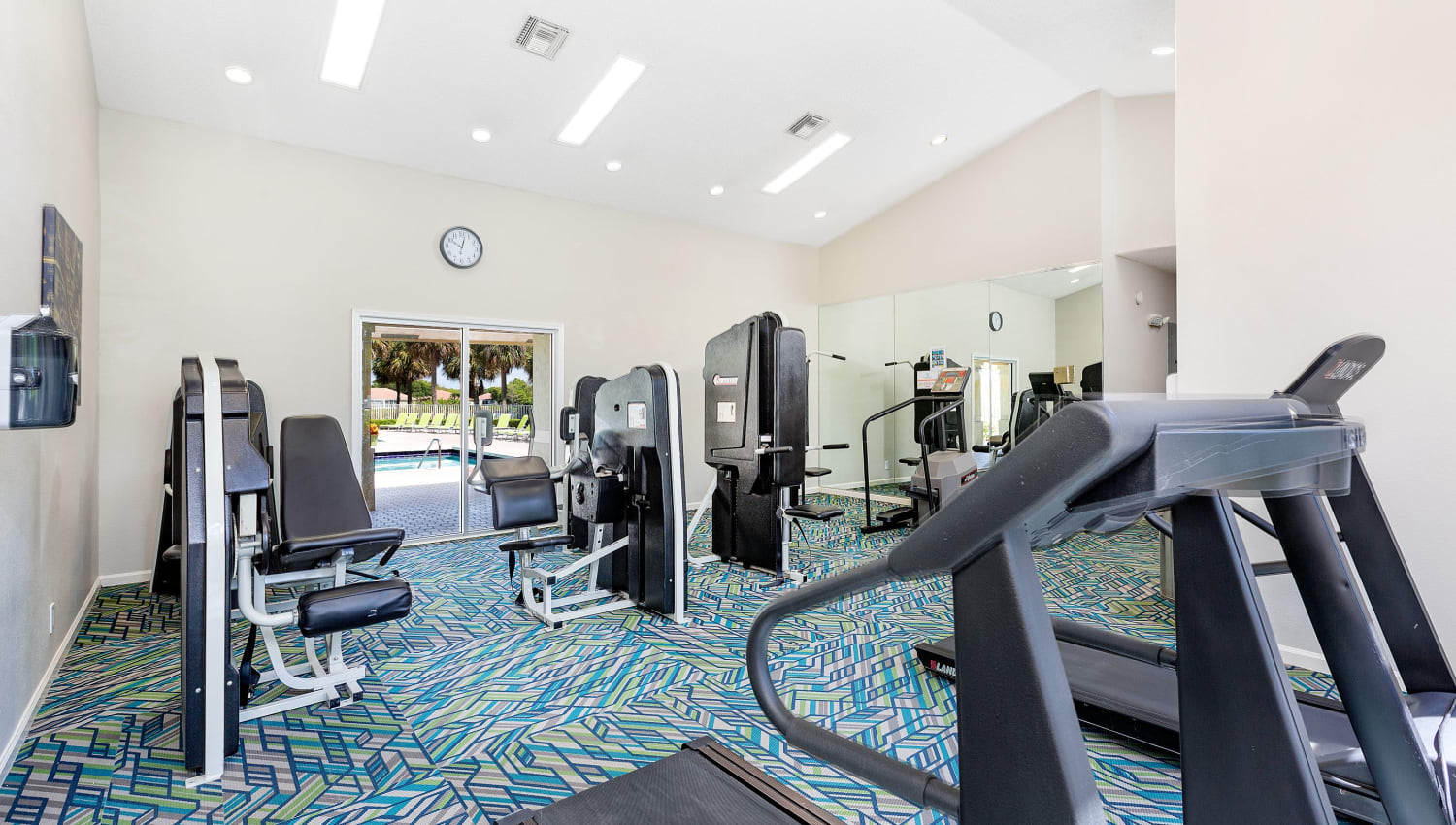 Gym area at Whalers Cove Apartments in Boynton Beach, Florida