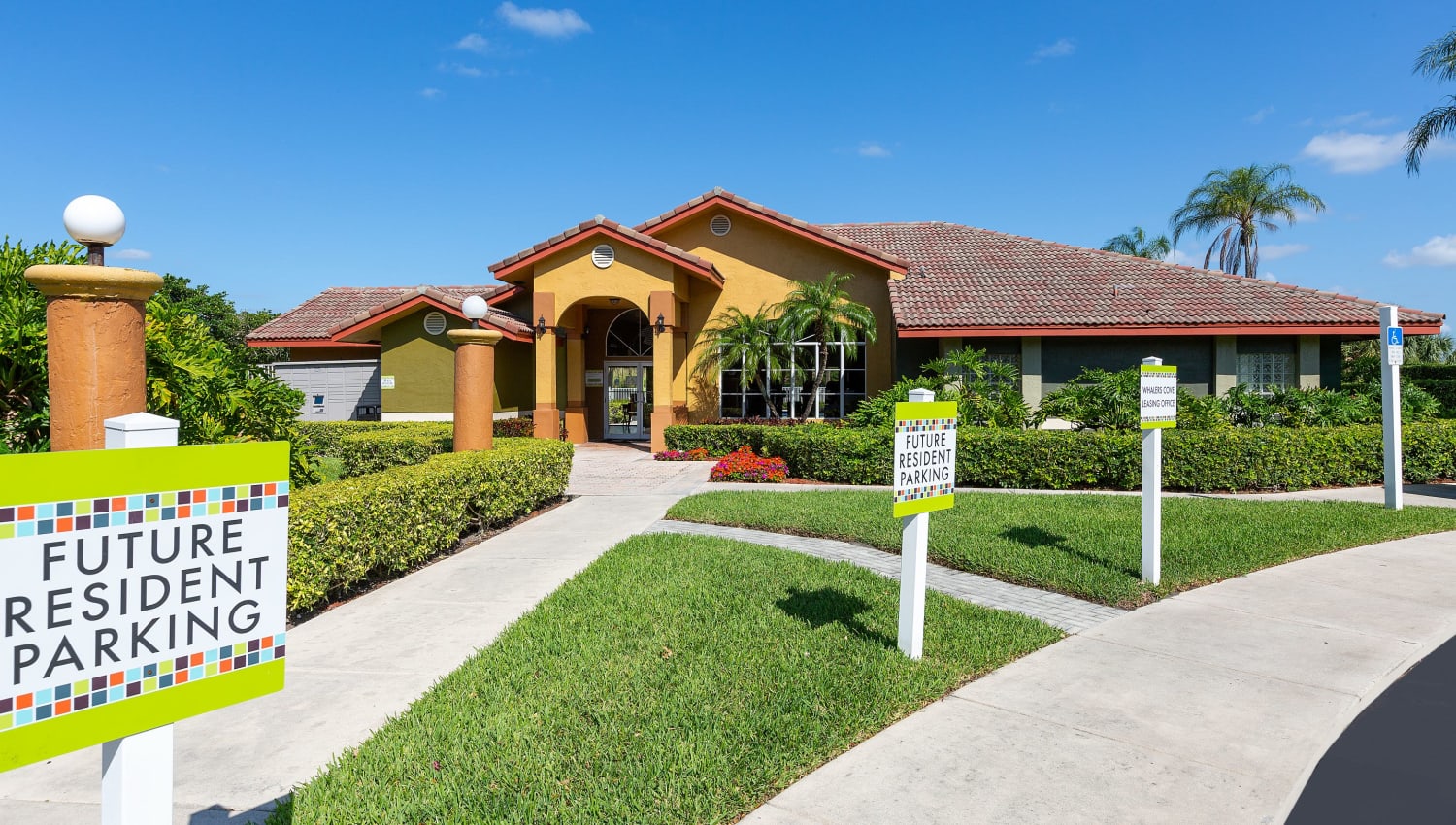 Leasing office at Whalers Cove Apartments in Boynton Beach, Florida
