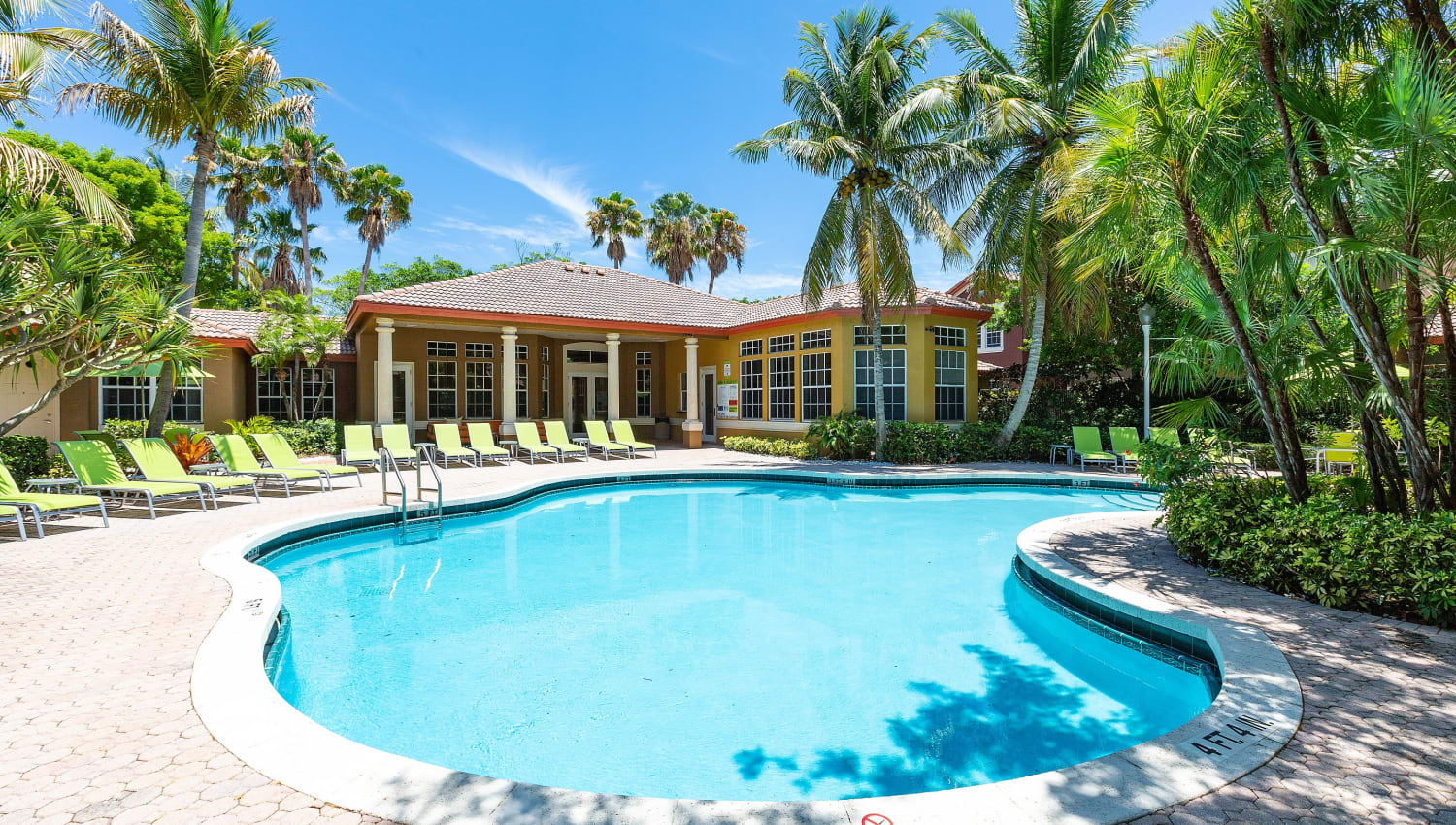 Pool and Clubhouse at Villas of Juno Apartments in Juno Beach, Florida