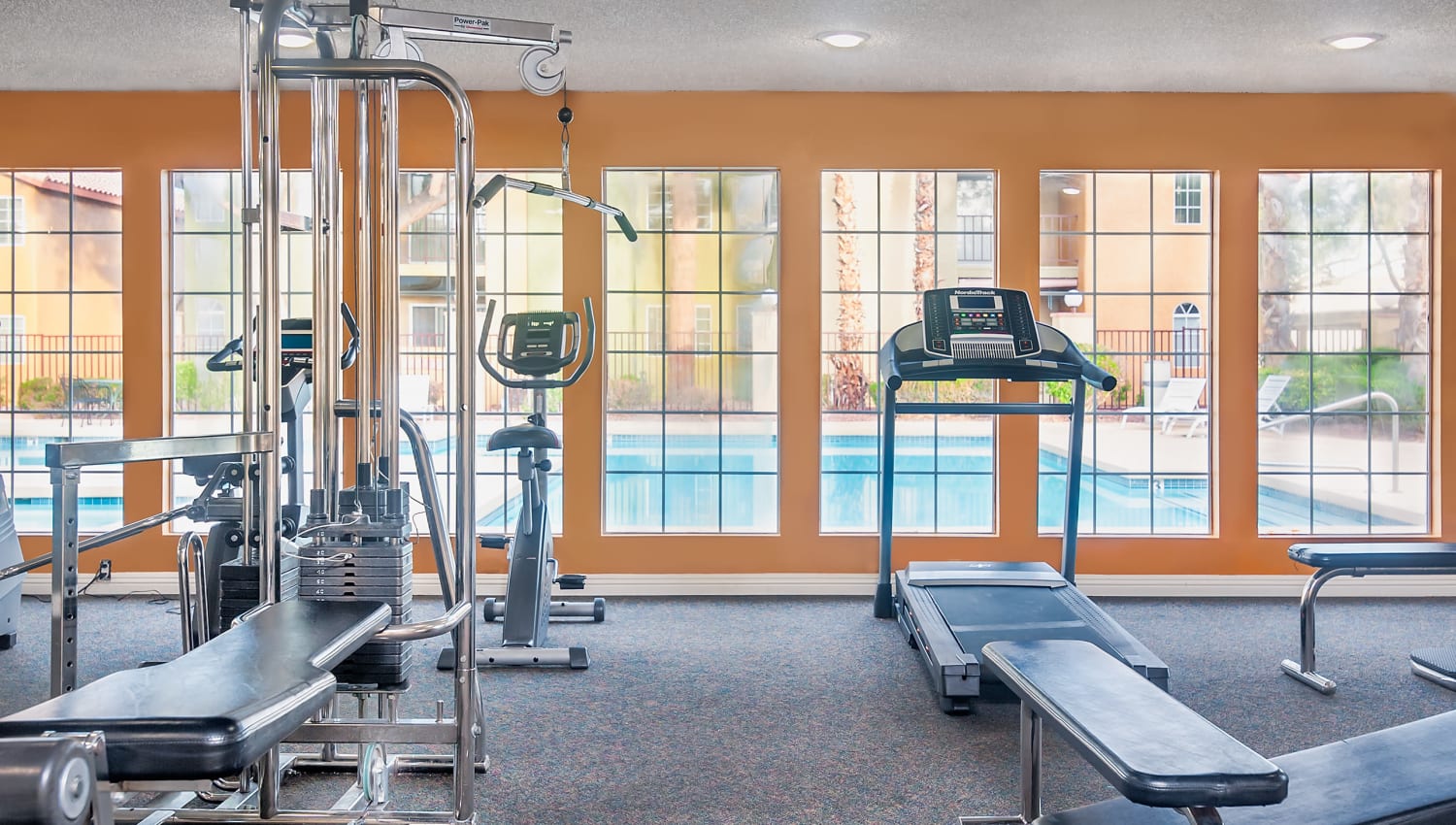 Fitness room at Hidden Cove Apartments in Las Vegas, Nevada