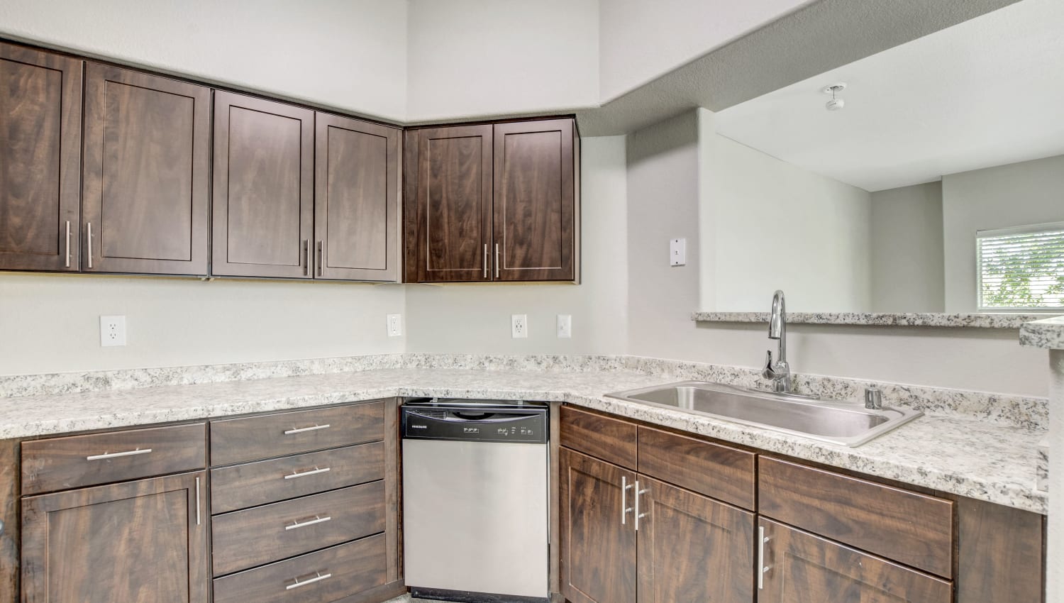 Updated kitchen at Arroyo Grande Apartments in Henderson, Nevada