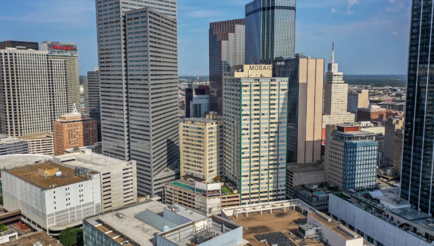 Skyline views at Mosaic Dallas in Dallas, Texas