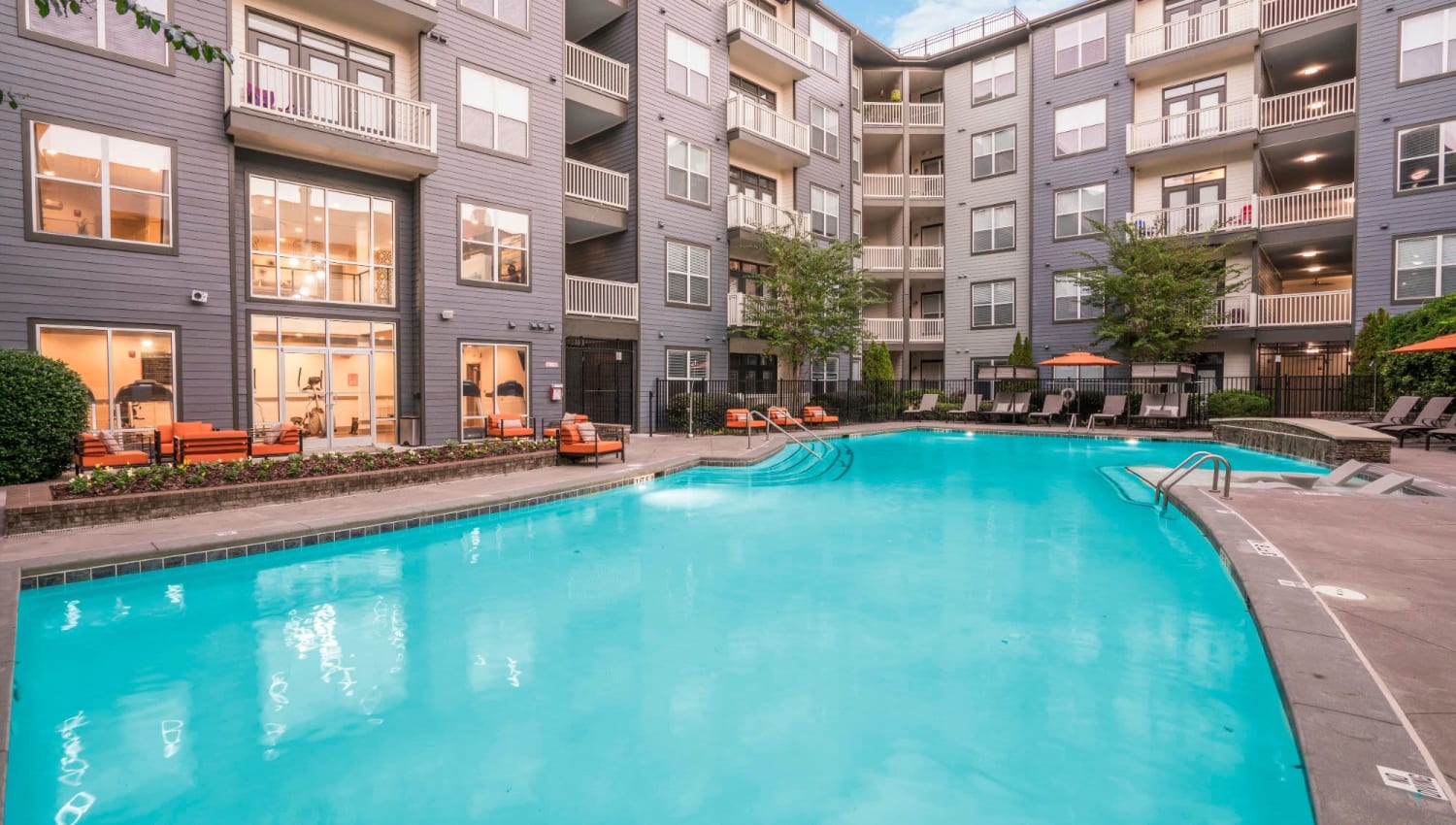 Beautiful pool at Drift Dunwoody in Dunwoody, Georgia