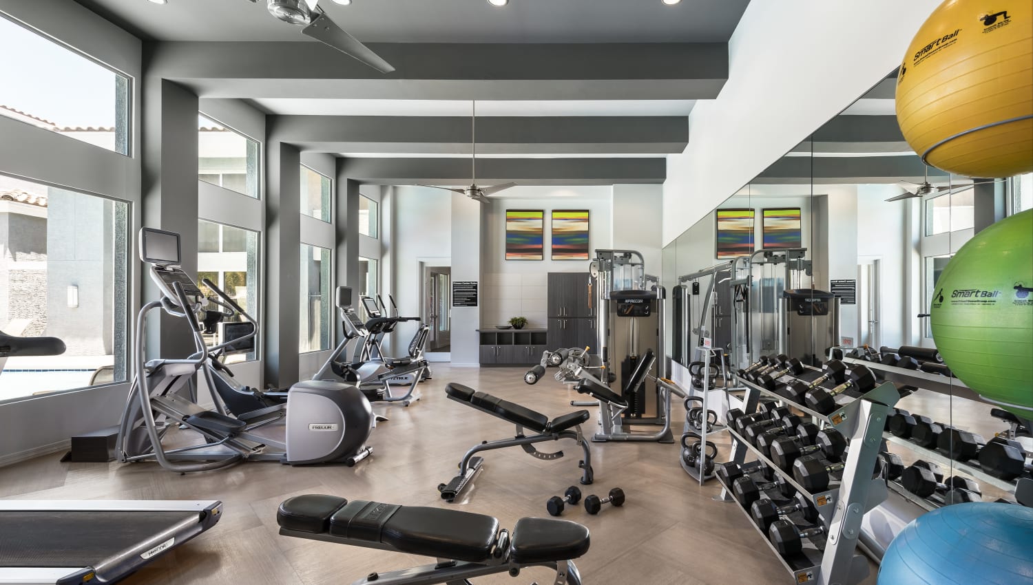 State of the art fitness center at Avenue 25 in Phoenix, Arizona