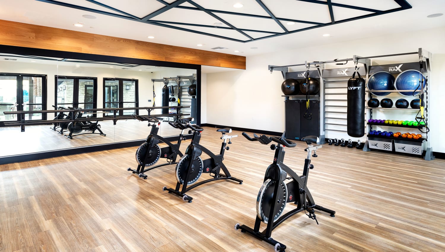 Spin room with other fitness equipment at The Residences at Escaya in Chula Vista, California