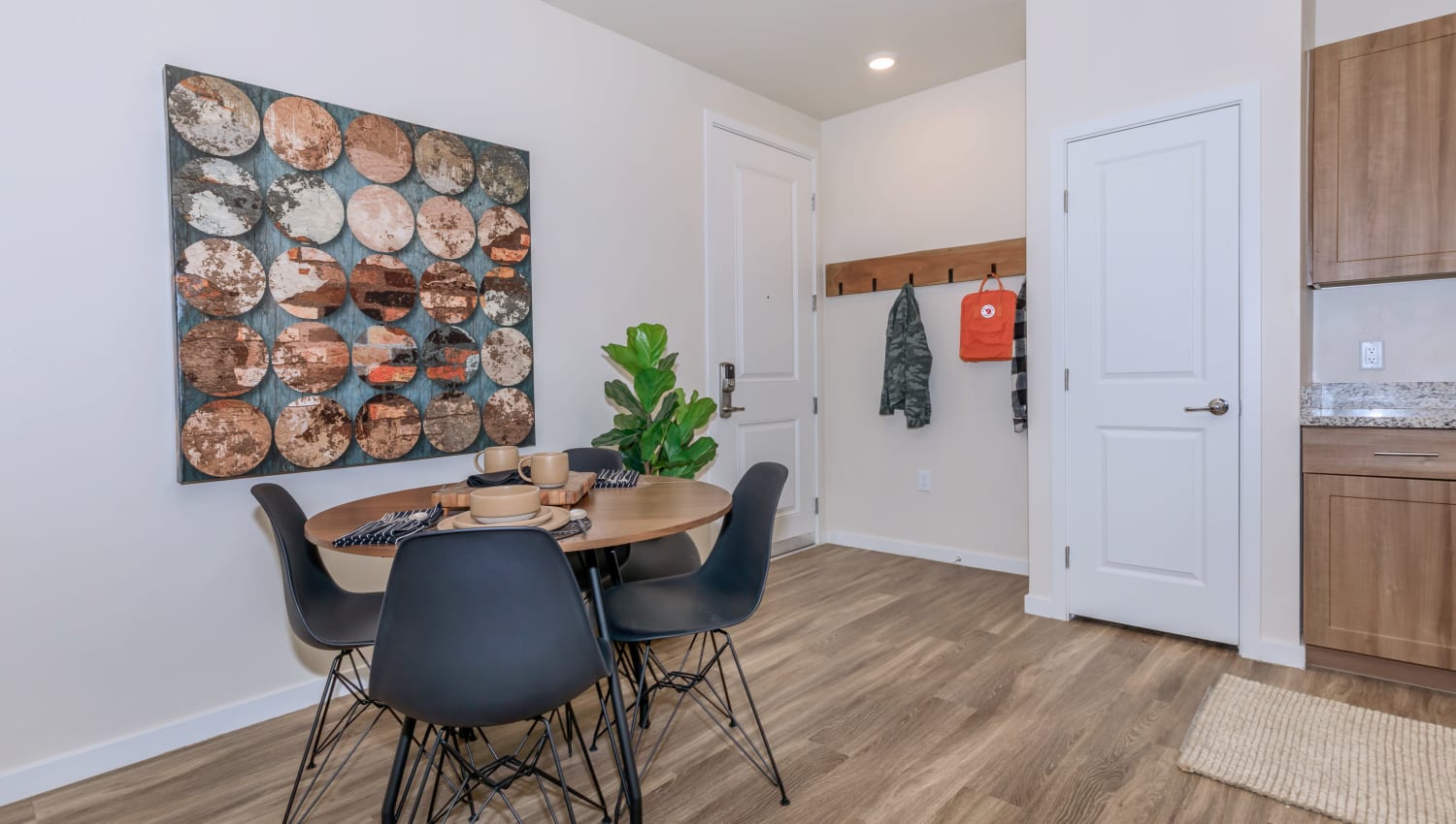 Dining nook at Trailside Apartments in Flagstaff, Arizona