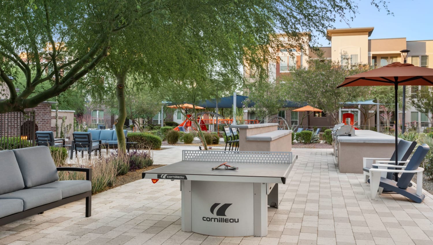 Outdoor Games area at Town Commons in Gilbert, Arizona