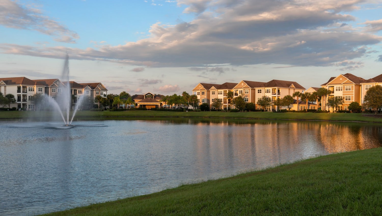 Wide angle shot of the property at Lakeline at Bartram Park in Jacksonville, Florida