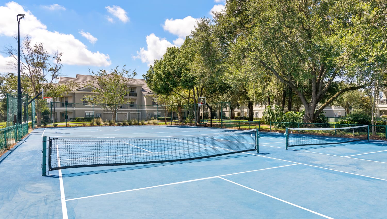 Picketball court at Mirador & Stovall at River City in Jacksonville, Florida