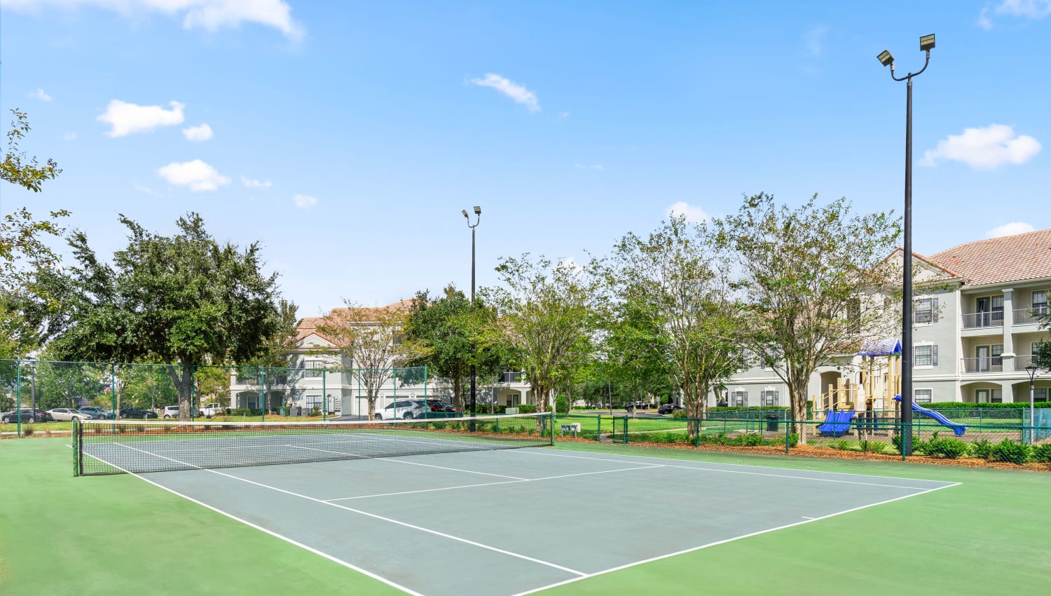 Tennis court at Mirador & Stovall at River City in Jacksonville, Florida