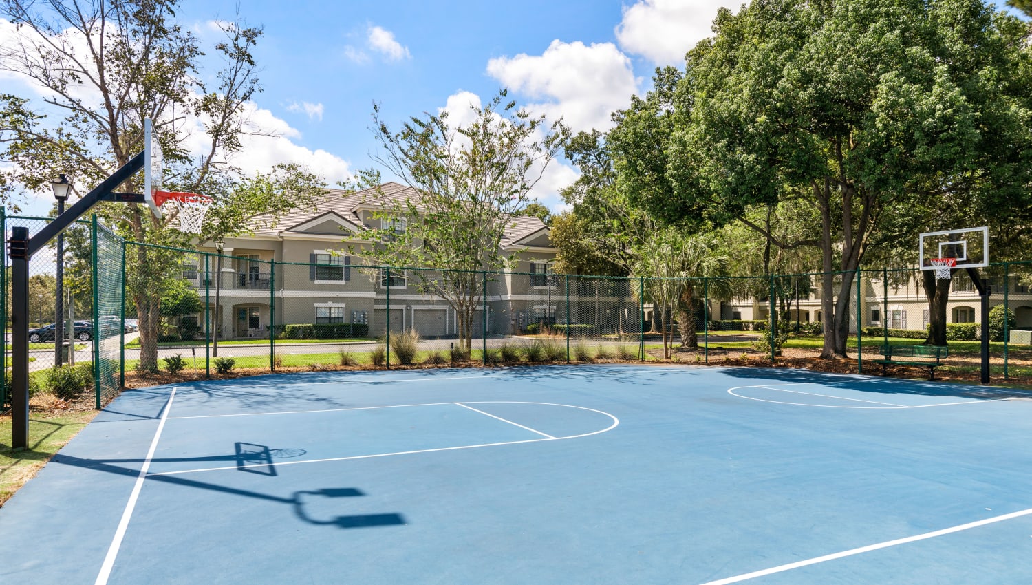 Basketball court at Mirador & Stovall at River City in Jacksonville, Florida