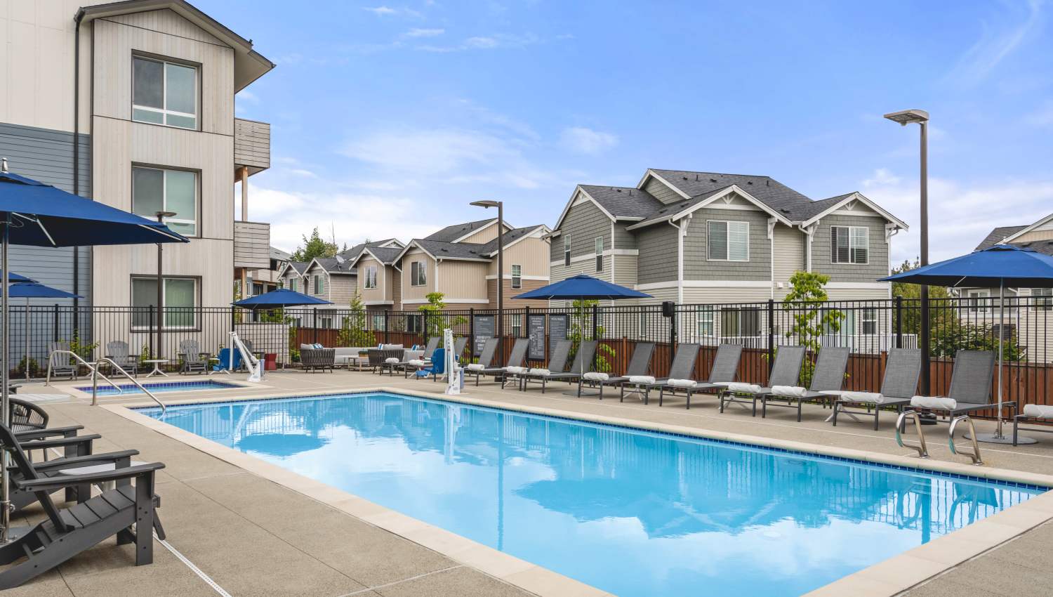 Swimming pool at Helm in Everett, Washington