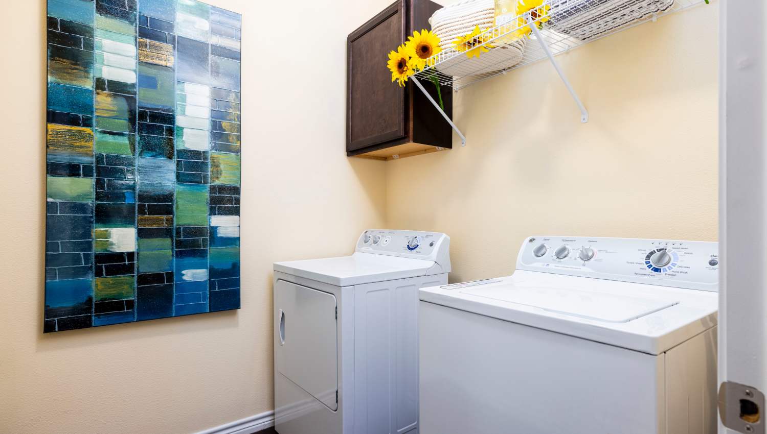 Model laundry area at Sonoma Palms in Las Cruces, New Mexico