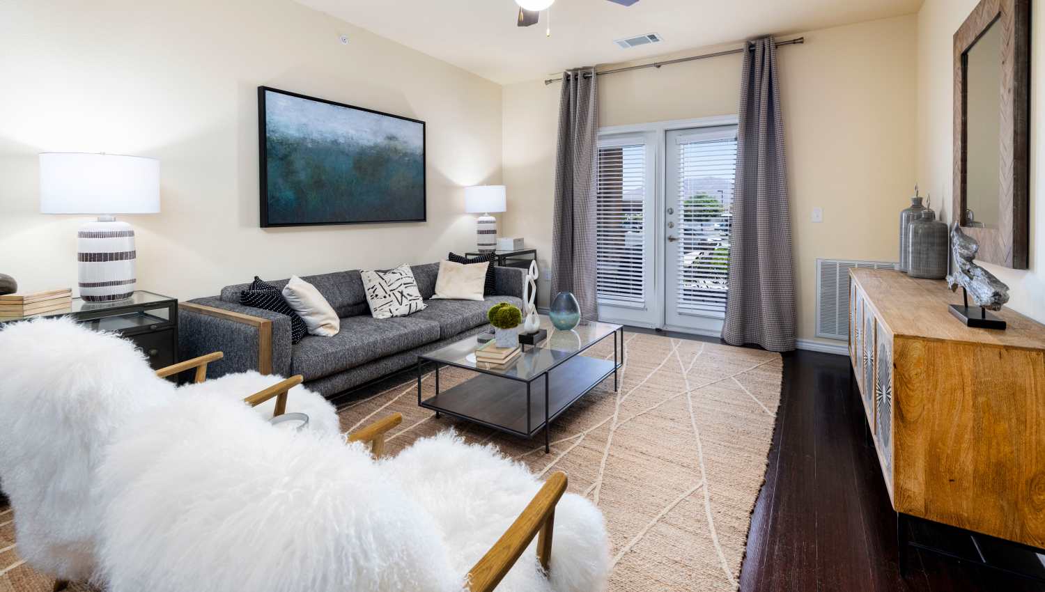 Model living room at Sonoma Palms in Las Cruces, New Mexico
