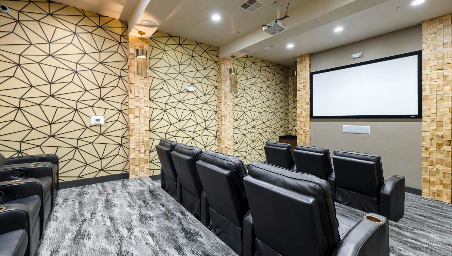Cinema room at Olympus Alameda in Albuquerque, New Mexico