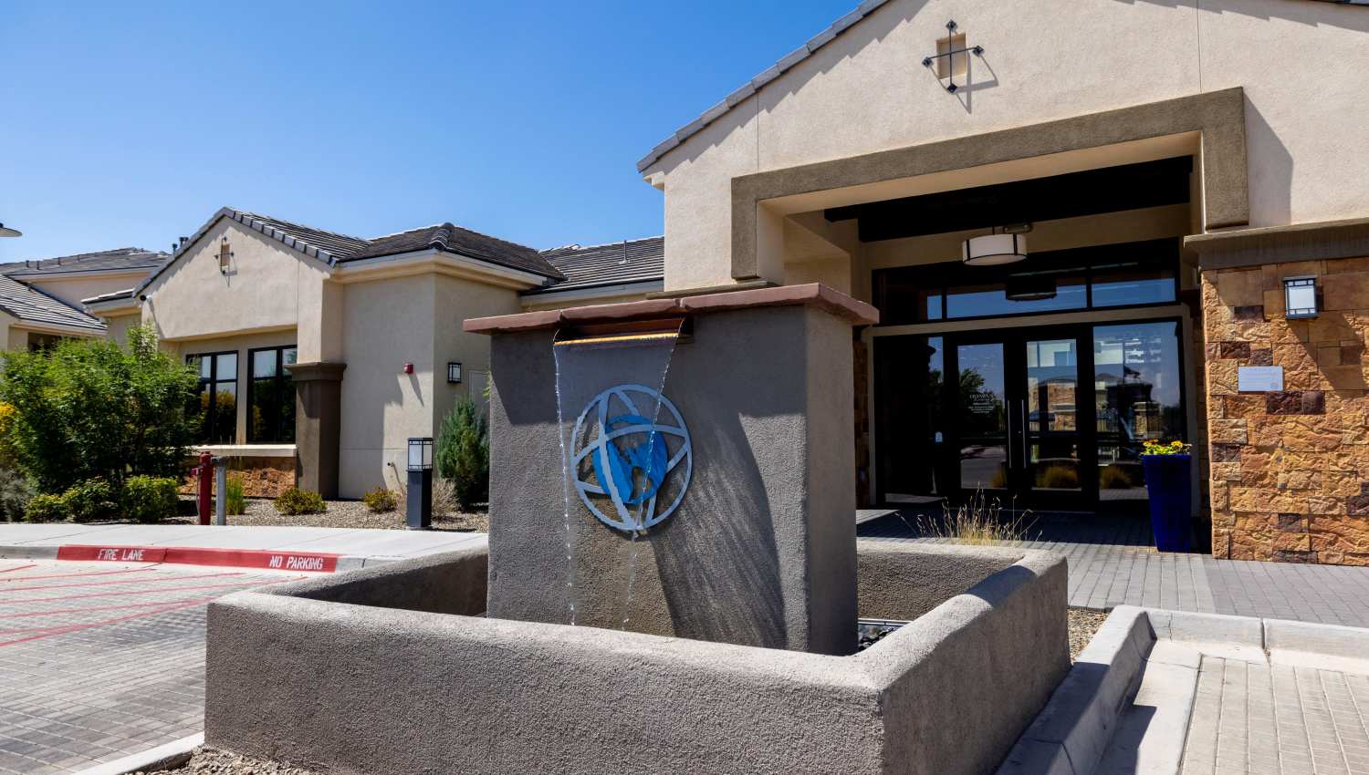Mini fountain at Olympus Alameda in Albuquerque, New Mexico