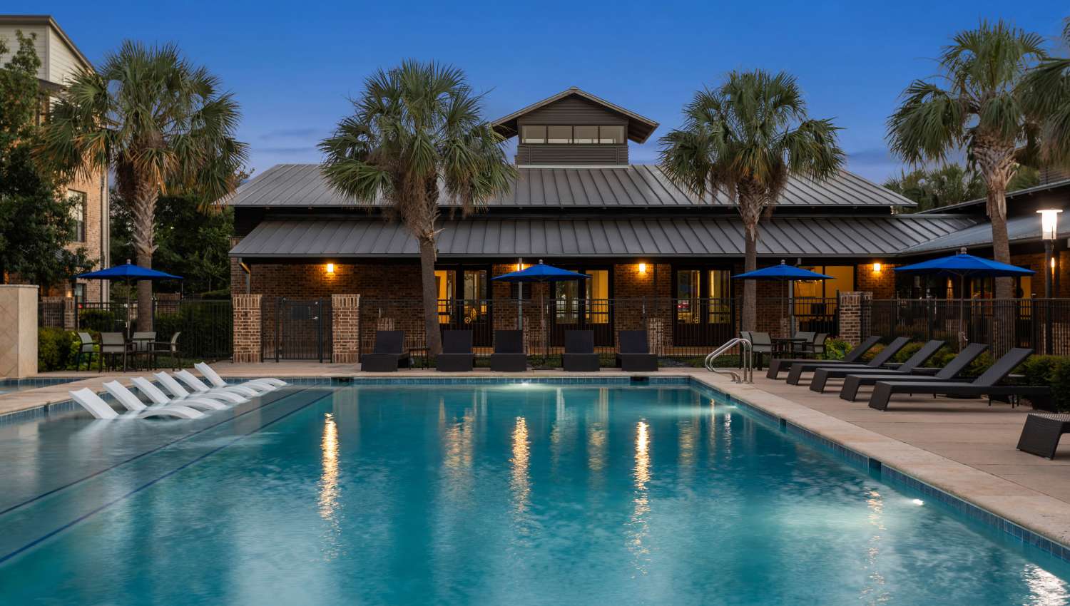 Luxurious swimming pool  at Tacara at Westover Hills in San Antonio, Texas