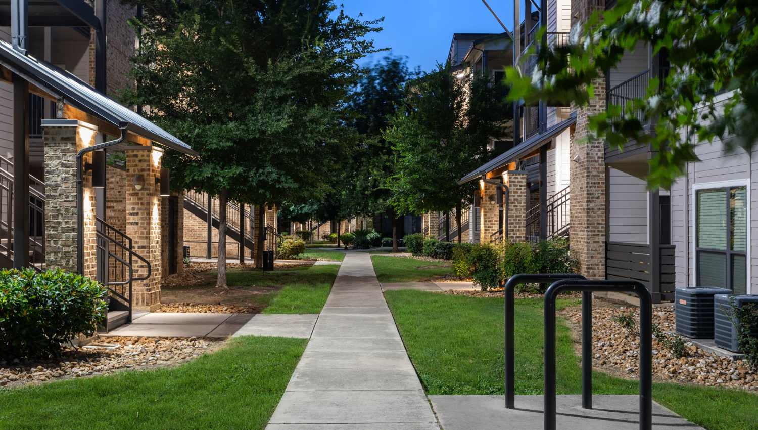 Walkway at Tacara at Westover Hills in San Antonio, Texas