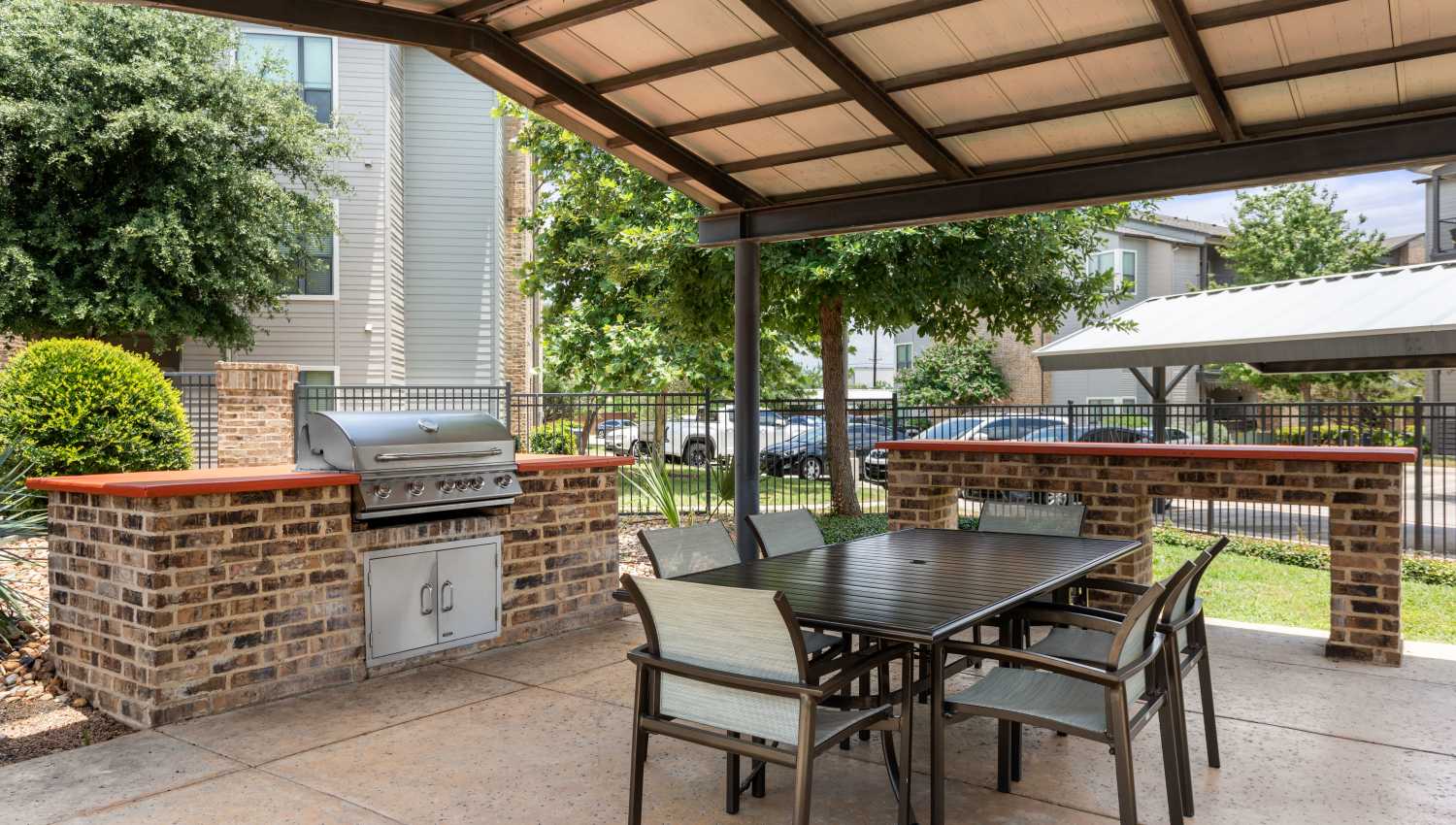 Grill area at Tacara at Westover Hills in San Antonio, Texas