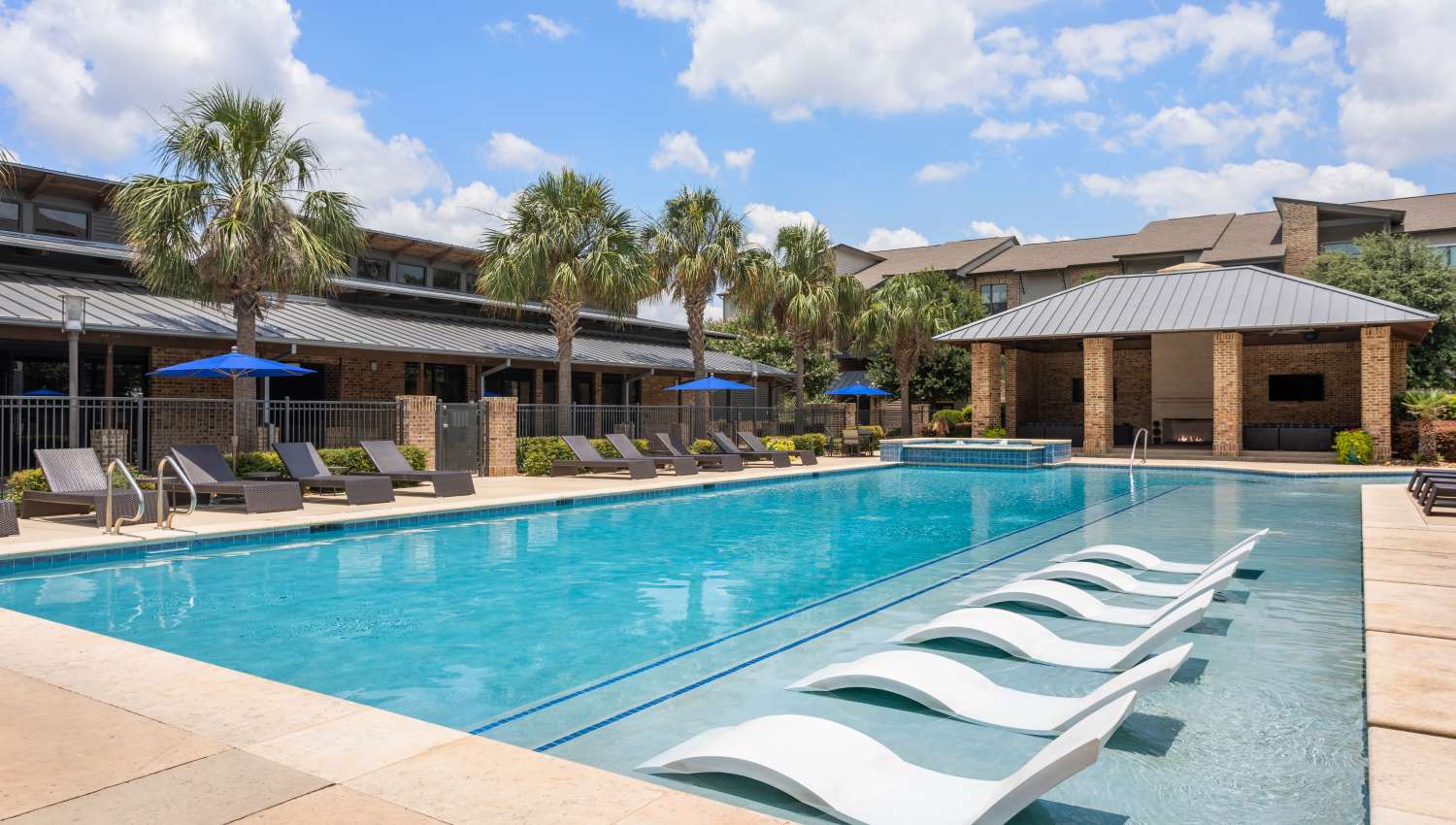 Swimming pool  at Tacara at Westover Hills in San Antonio, Texas