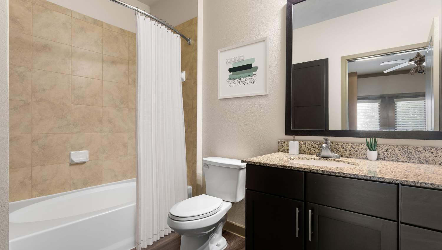 Personal bathroom and toilet at Tacara at Westover Hills in San Antonio, Texas