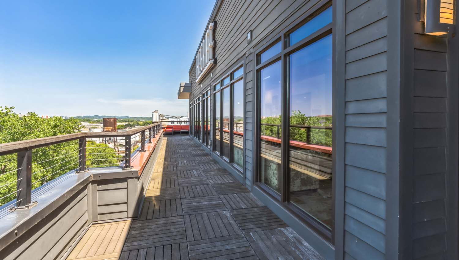 Beautiful view of the community from sky lounge at The Griff in Nashville, Tennessee, 
