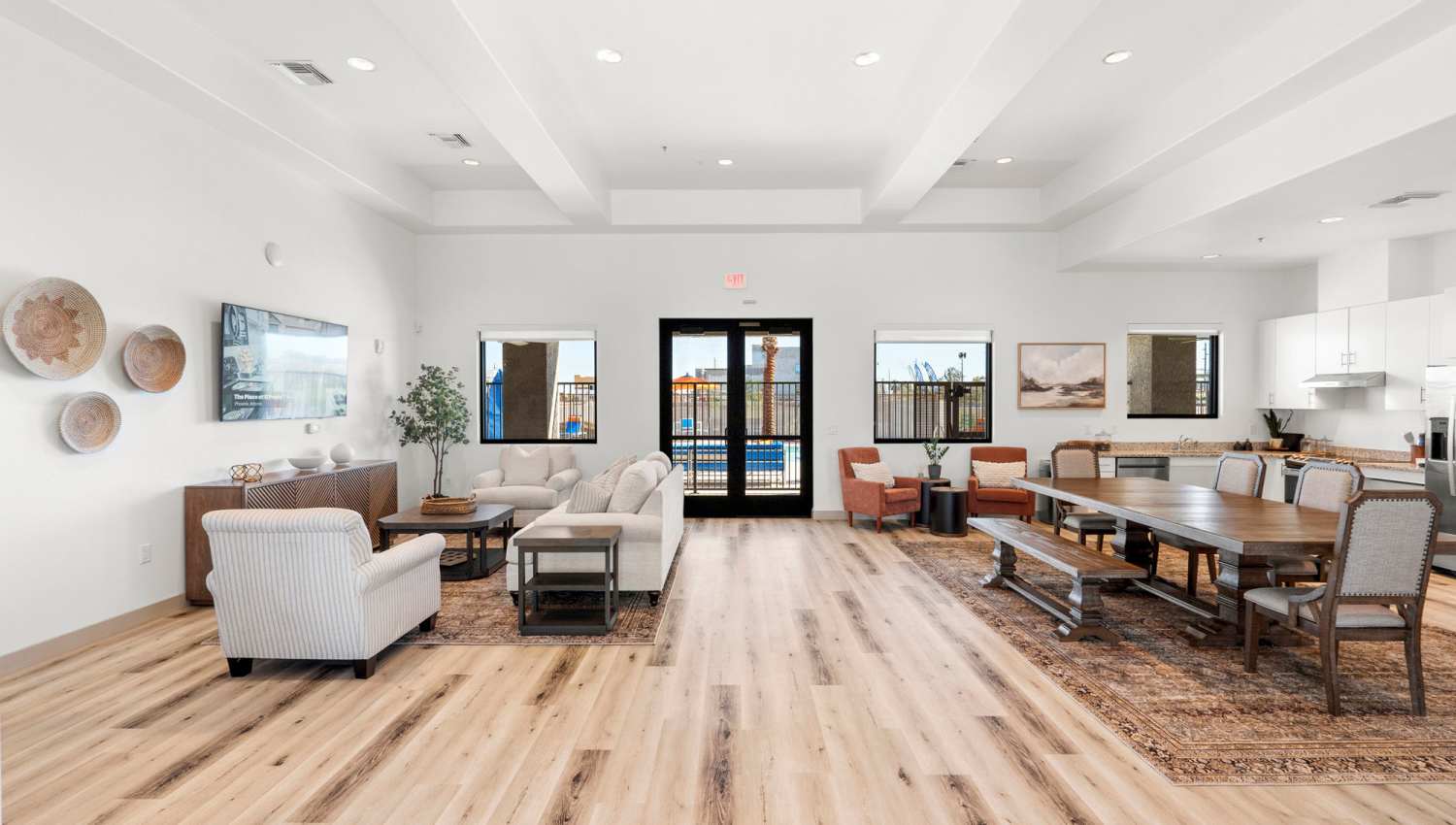 Clubhouse with entry gate at Olympus at Arroyo Verde in Tucson, Arizona