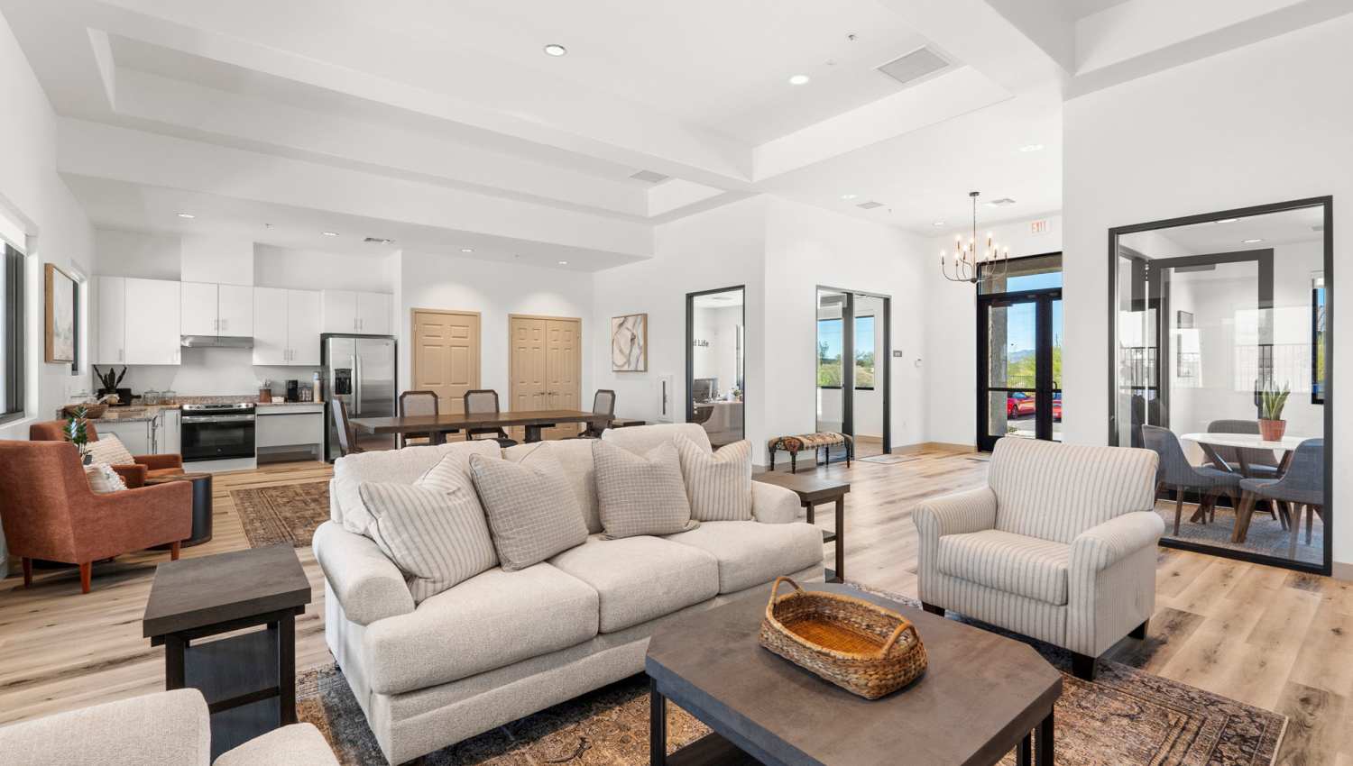 Clubhouse with lots of seating area at Olympus at Arroyo Verde in Tucson, Arizona