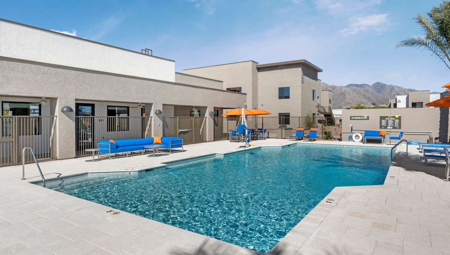 Resort style pool at Olympus at Arroyo Verde in Tucson, Arizona