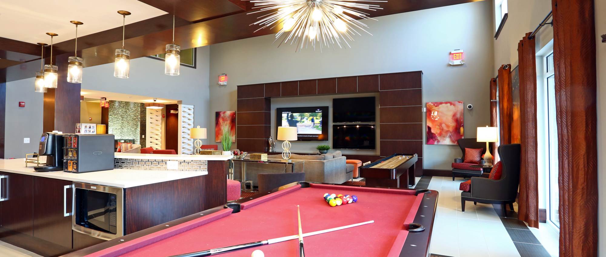 Pool table at 3350 at Alterra in Hyattsville, Maryland