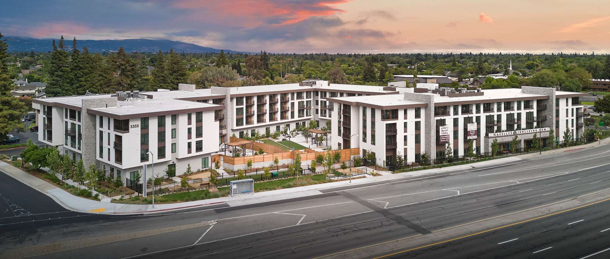 Community exterior at Novelle in San Jose, California
