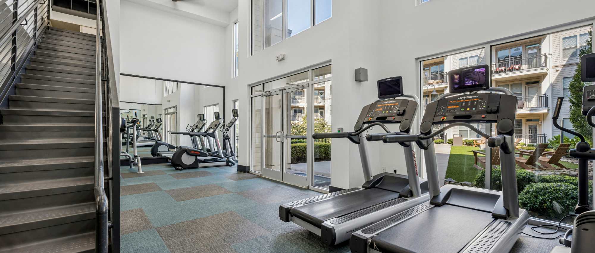 Downstairs of Renovated Fitness Center