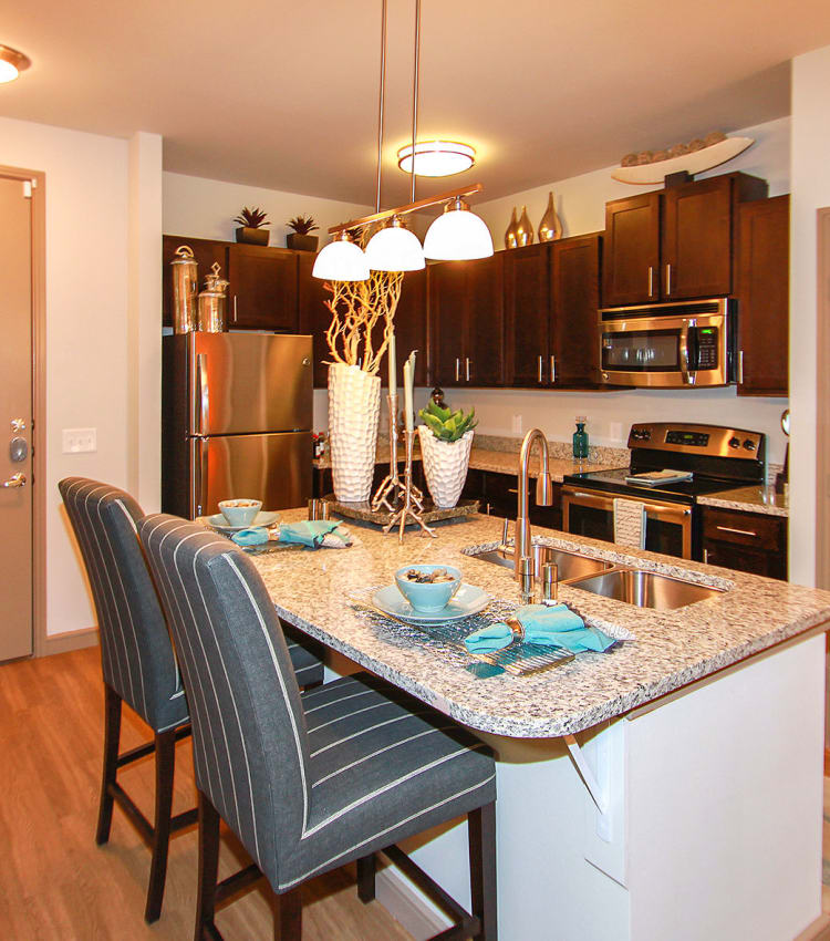 Model kitchen at Estates of Richardson