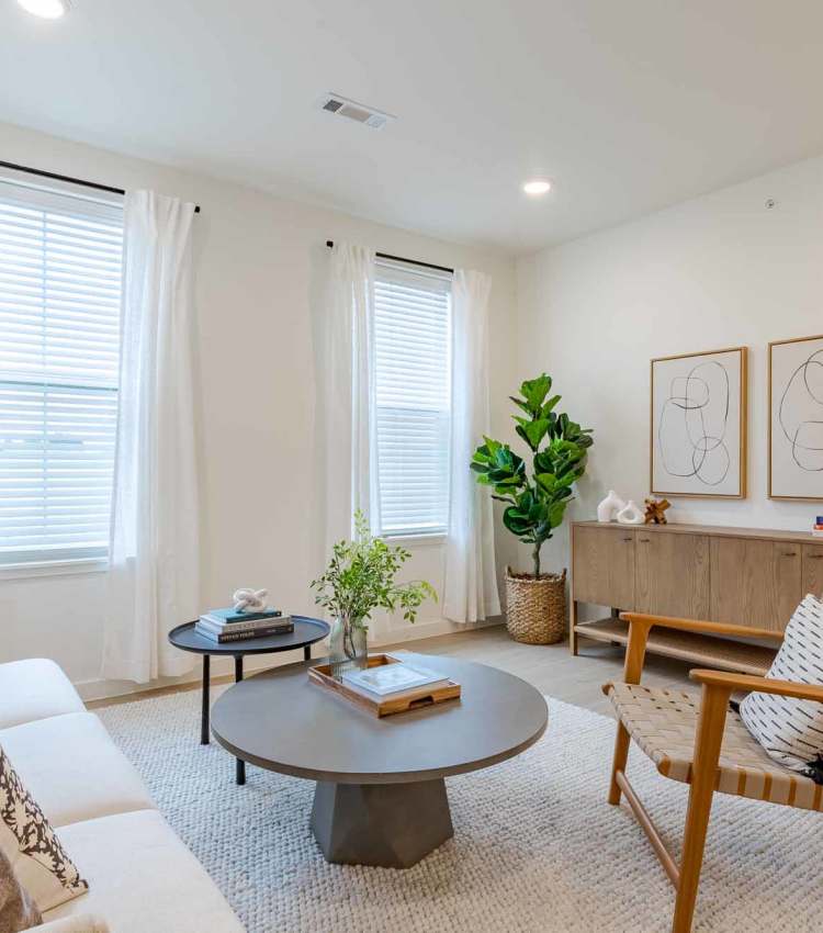Specious living room at The Ramsay in Springdale, Arkansas