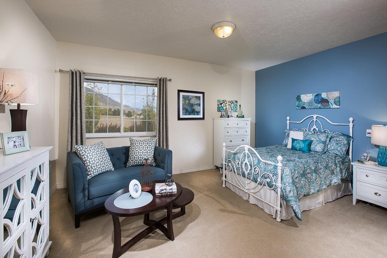 Bedroom at The Charleston at Cedar Hills in Cedar Hills, Utah