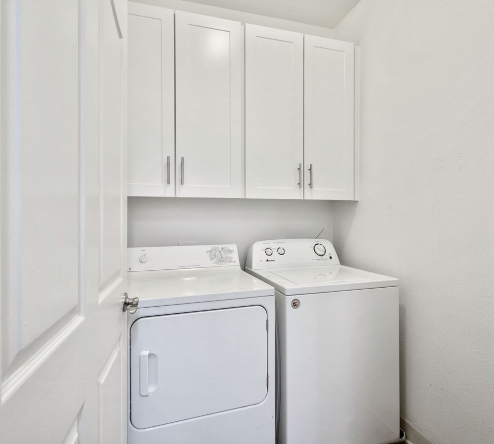 In-house washer and dryer at Rosewalk in San Jose, California