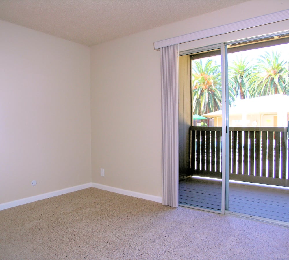 Enjoy warm, sunny days on your own private patio at Villa Palms Apartment Homes in Livermore, California
