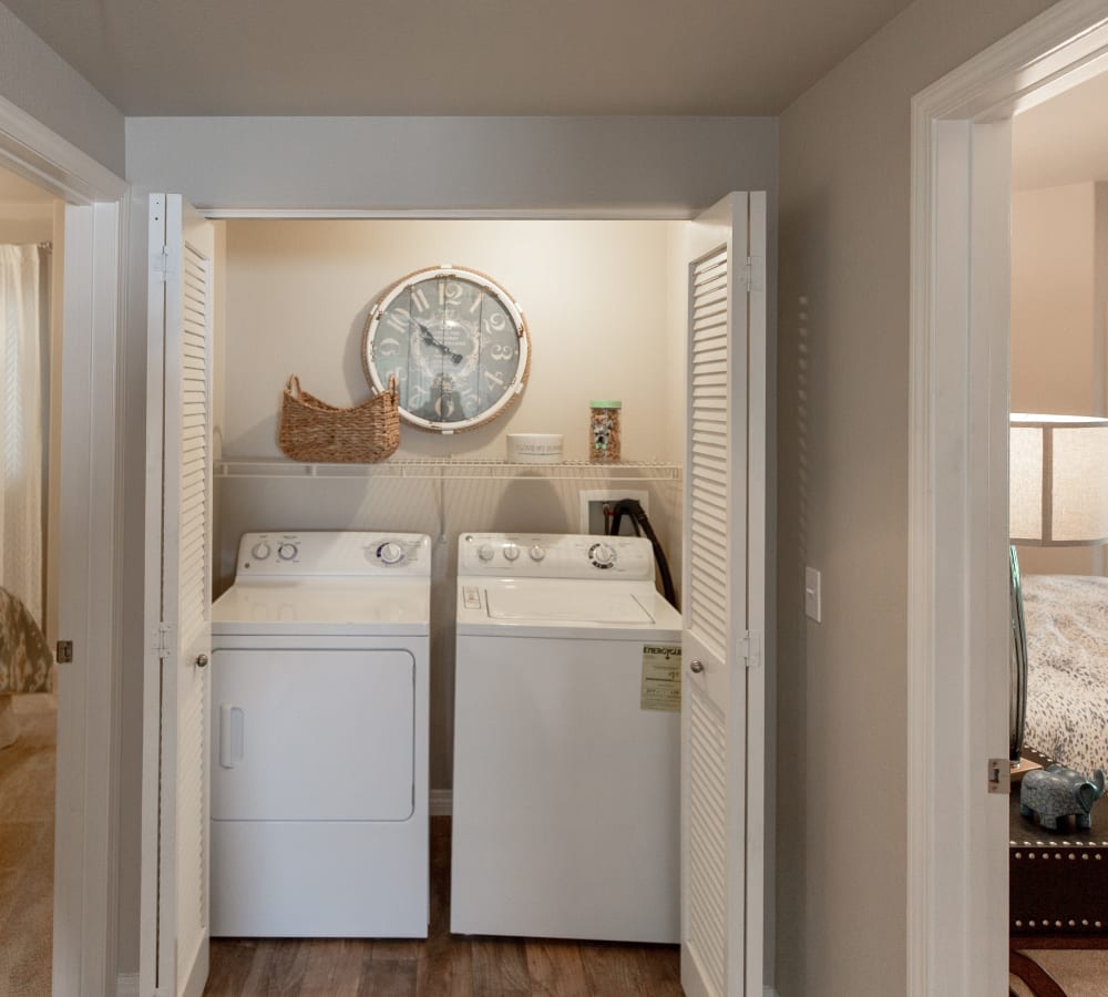 In-unit washer and dryer at Wolf Ranch Condominium Rentals in Sacramento, California