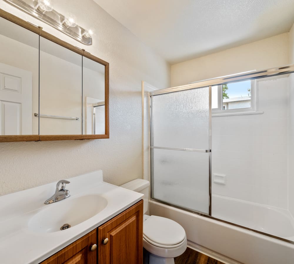 bathroom at Mountain View Apartments in Concord, California