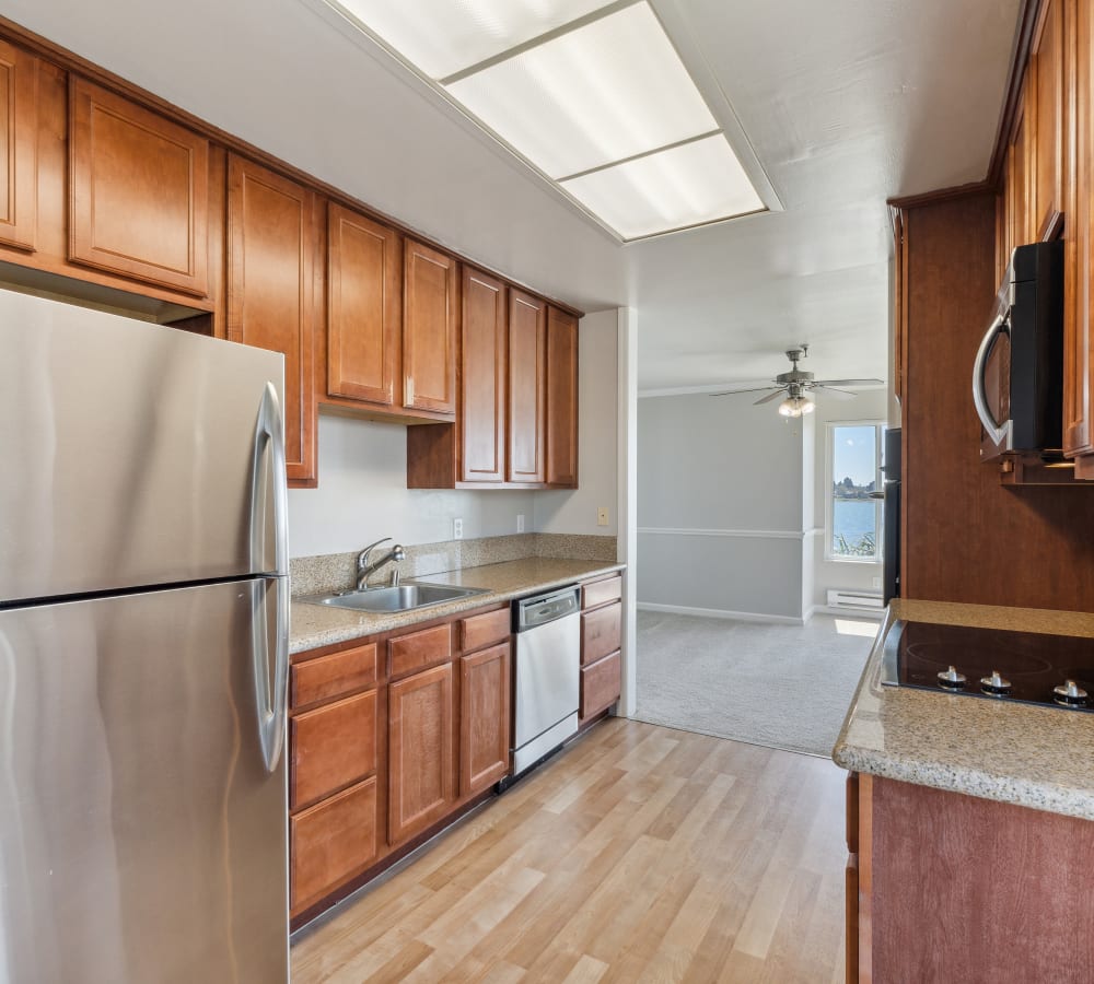 Kitchen at Tower Apartment Homes in Alameda, California