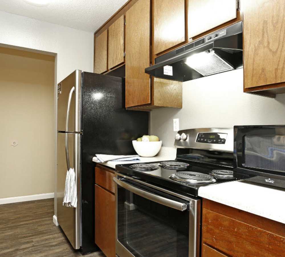 Modern kitchen at Muirwood Apartment Homes in Martinez, California