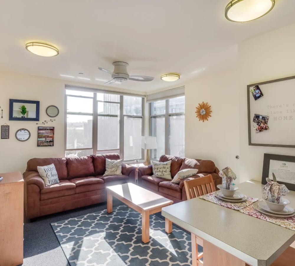 View two bedroom floor plans at Titan Court in Eugene, Oregon