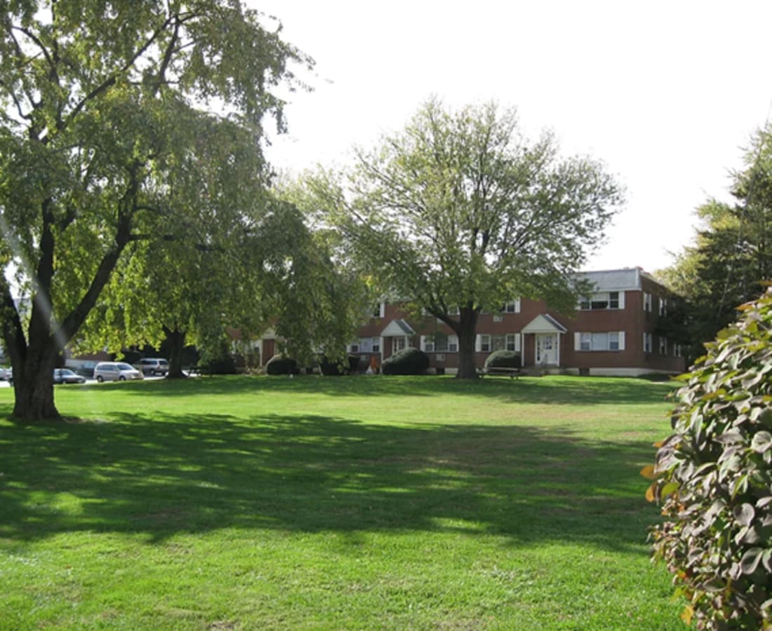 The grounds at Aston Pointe in Aston, Pennsylvania