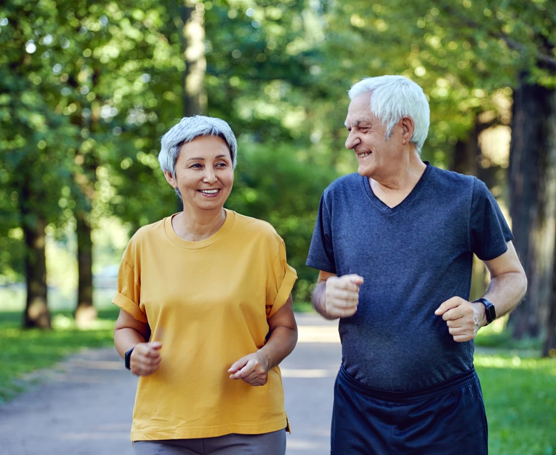 Residents enjoying a walk near Mariposa Communications Parkway in Plano, Texas