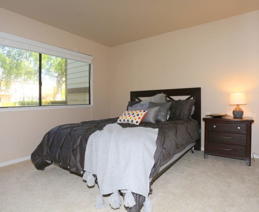 Natural light coming into a bedroom at Hidden Creek in Vacaville, California