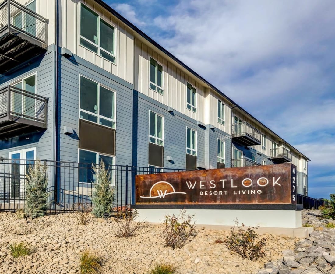 Entry sign to Westlook in Reno, Nevada