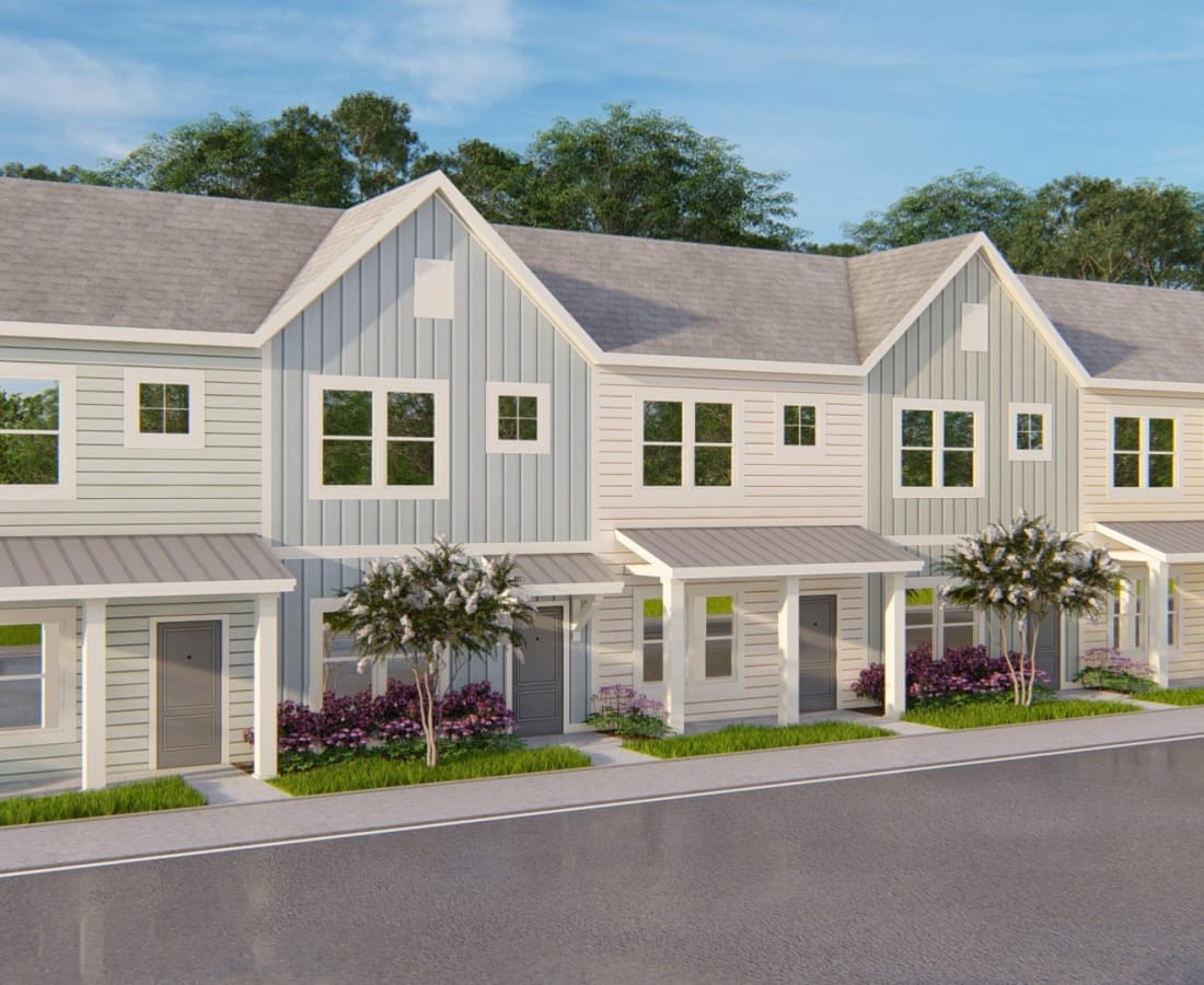 3D Model Townhomes at Hamlet at Wildlight in Yulee, Florida