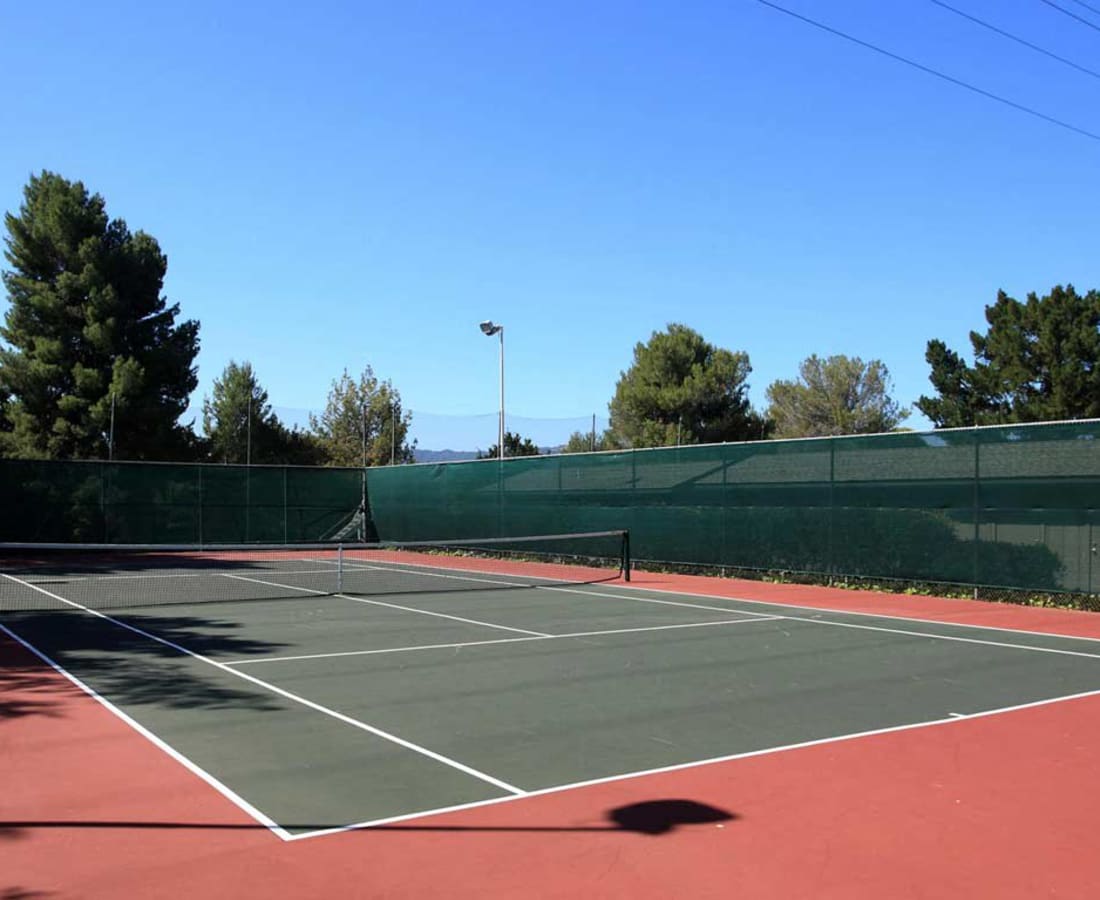 Tennis court at Stoneridge Luxury in Walnut Creek, California